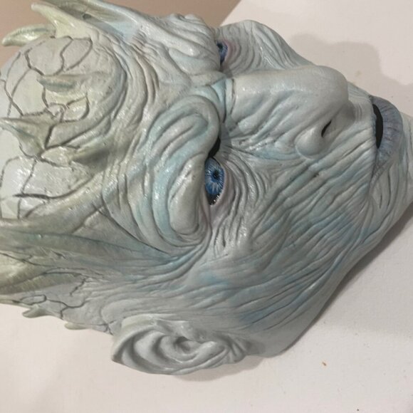 GAME OF THRONES NIGHT KING LATEX MASK ADULT SIZE REALISTIC GOTHIC COLLECTIBLE - Picture 8 of 16